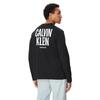 Ανδρική Μπλούζα Calvin Klein Ls 30s Eu Block Front Tee Black LV04RH859G-UB1