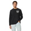 Ανδρική Μπλούζα Calvin Klein Ls 30s Eu Block Front Tee Black LV04RH859G-UB1