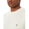 Ανδρικό Πουλοβερ Calvin Klein Vertical Rib Cttn Crewnk Swtr Tofu LV04RH328G-YAS