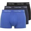 Ανδρικό Εσώρουχο Calvin Klein Low Rise Trunk 3pk Black BlueShadow CobaltWater Dtm Wb 0000U2664G-4KU