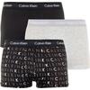 Ανδρικό Εσώρουχο Calvin Klein Low Rise Trunk 3pk Black Grey Heather Subdued Logo 0000U2664G-YKS