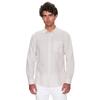Ανδρικό Πουκάμισο Calvin Klein Cotton Linen Chest Pocket Stony Beige K10K108664-ACE