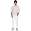 Ανδρικό Πουκάμισο Calvin Klein Cotton Linen Chest Pocket Stony Beige K10K108664-ACE