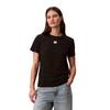 Γυναικείο T-shirt Calvin Klein Ss Woven Label Classic Fit Tee Black LV047F227G-UB1