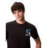 Ανδρικό T-shirt Calvin Klein Ss 30s Eu Ck Bh Logo Graphic Tee Black LV04RC843G-UB1