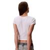 Γυναικείο Top Calvin Klein A Woven Label 2X2 Rib Baby Tee Brilliant White LV047C200G-YAA
