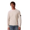 Ανδρική Μπλούζα Calvin Klein Ls Waffle Badge Crewnk Tee Moonstruck LV04RJ209G-PDJ