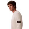 Ανδρική Μπλούζα Calvin Klein Ls Waffle Badge Crewnk Tee Moonstruck LV04RJ209G-PDJ