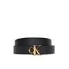 Γυναικεία Ζώνη Calvin Klein Facted Ck Buckle 25mm REi»?V ADJ M Black / Chateu LV04F7044G-YIJ