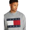 Ανδρικό Φούτερ Tommy Jeans Melange Flag Crew Grey Htr DM0DM21186-P6N