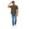 Ανδρικό T-Shirt Calvin Klein Ss Waffle Badge Crewnk Tee Olive Night LV04RJ208G-LI1