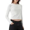 Γυναικεία Μπλούζα Calvin Klein A Ls Monogram Baby Tee Bright White LV047A803G-YAA