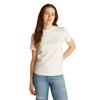 Γυναικείο T-Shirt Calvin Klein Satin Applique Regular Tee Ivory J20J223925-YBI