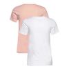 Γυναικείο T-shirt Calvin Klein 2-Pack Monologo Slim Peach Whip / Bright White J20J219734-TER