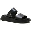 Γυναικείες Παντόφλες Calvin Klein Sandal Slide Double Strap Triple Black YW0YW01694-0GJ