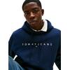 Ανδρικό Φούτερ Tommy Jeans Reg Linear Logo Hoodie Ext Dark Night Navy DM0DM20746-C1G