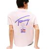 Ανδρικό T-Shirt Tommy Jeans Rlx Faded Graphic Tee Ext Precious Pink DM0DM20768-TH3
