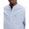 Ανδρικό Πουκάμισο Tommy Jeans Linen Mix Band Collar Colorado Blue DM0DM20876-DY6