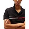 Ανδρικό Polo Tommy Jeans Slim Chest Flag Polo Black DM0DM20916-BDS
