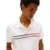 Ανδρικό Polo Tommy Jeans Slim Chest Flag Polo Ecru DM0DM20916-YBL