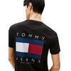 Ανδρικό T-Shirt Tommy Jeans Reg Flag Graph Bckprnt T Ext Black DM0DM21910-BDS