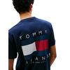 Ανδρικό T-Shirt Tommy Jeans Reg Flag Graph Bckprnt T Ext Dark Night Navy DM0DM21910-C1G