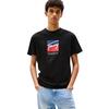 Ανδρικό T-Shirt Tommy Jeans Tjm Reg Rwb Dna Tee Black DM0DM21940-BDS