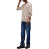 Ανδρική Μπλούζα Tommy Jeans Tjm Reg Badge Tee Ls Limestone Dust DM0DM21974-PKE