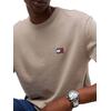 Ανδρική Μπλούζα Tommy Jeans Tjm Reg Badge Tee Ls Limestone Dust DM0DM21974-PKE