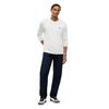 Ανδρική Μπλούζα Tommy Jeans Tjm Reg Badge Tee Ls Ecru DM0DM21974-YBL