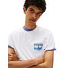 Ανδρικό T-Shirt Tommy Jeans Tjm Reg Dna Flag Play Tee Ext Ecru DM0DM21980-YBL
