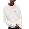 Ανδρικό Πουλόβερ Tommy Jeans Tjm Reg Classic Flag Cable Swtr Off White DM0DM23405-YBH