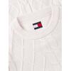Ανδρικό Πουλόβερ Tommy Jeans Tjm Reg Classic Flag Cable Swtr Off White DM0DM23405-YBH