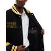 Ανδρικό Μπουφάν Tommy Jeans Tjm Letterman Wool Varsity Jkt Black Multi DM0DM23507-BDS