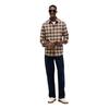 Ανδρικό Πουκάμισο Tommy Jeans Tjm Reg Flannel Check Shirt Ext Sandy Beige Check DM0DM23528-0LY