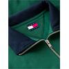 Ανδρικό Φούτερ Tommy Jeans Tjm Rlx Branded Collar Qz Ext Velvet Green DM0DM23605-MBM