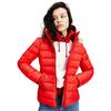 Γυναικείο Μπουφάν Tommy Jeans Basic Hooded Down Deep Crimson DW0DW08588-XNL