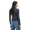 Γυναικεία Μπλούζα Τommy Jeans Tjw Slim Essential Rib Ls Dark Blue Day Lily Stripe DW0DW17387-0X5
