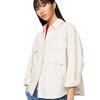 Γυναικείο Πουκάμισο Tommy Jeans Tjw Cargo Overshirt Newsprint DW0DW17968-ACG