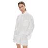 Γυναικείο Πουκάμισο Tommy Jeans Tjw Sp Ovr Linen Shirt White DW0DW17987-YBR