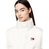 Γυναικείο Μπουφάν Tommy Jeans Back Flag Alaska Ext Ancient White DW0DW18820-YBH