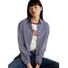 Γυναικείο Πουκάμισο Tommy Jeans Crp Rlx Poplin Navy White Stripe DW0DW19354-0A7