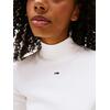 Γυναικεία Μπλούζα Tommy Hilfiger Tjw Essential Mock Neck Ecru DW0DW19830-YBL