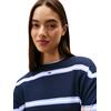 Γυναικείο Πουλόβερ Tommy Jeans Tjw Essential Crew Sweater Ext Dark Night Navy / Stripe DW0DW20159-C1G