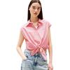Γυναικείο Πουκάμισο Tommy Jeans Poplin Front Knot Shirt Amour / Stripe DW0DW20291-0D4