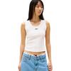 Γυναικείο Top Tommy Jeans Slim Script Rib Tank Ancient White DW0DW21369-YBH