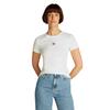 Γυναικείο T-Shirt Tommy Jeans Slim Essential Logo 2 Tee Ecru DW0DW20316-YBL
