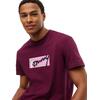 Ανδρικό T-shirt Tommy Jeans Tjm Reg Signature Tee Ext Calypso Berry DM0DM23547-V11