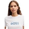 Γυναικείο T-shirt Βoss C Elogo print 7 White 50535322-100