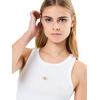 Γυναικείο Τοπ Calvin Klein Woven Label Rib Tank Bright White J20J224762-YAF